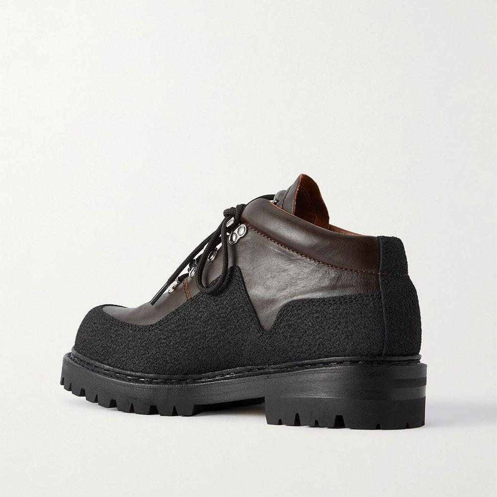 OUR LEGACY Quest Leather Lace-Up Work Boots for Men A4257 QM