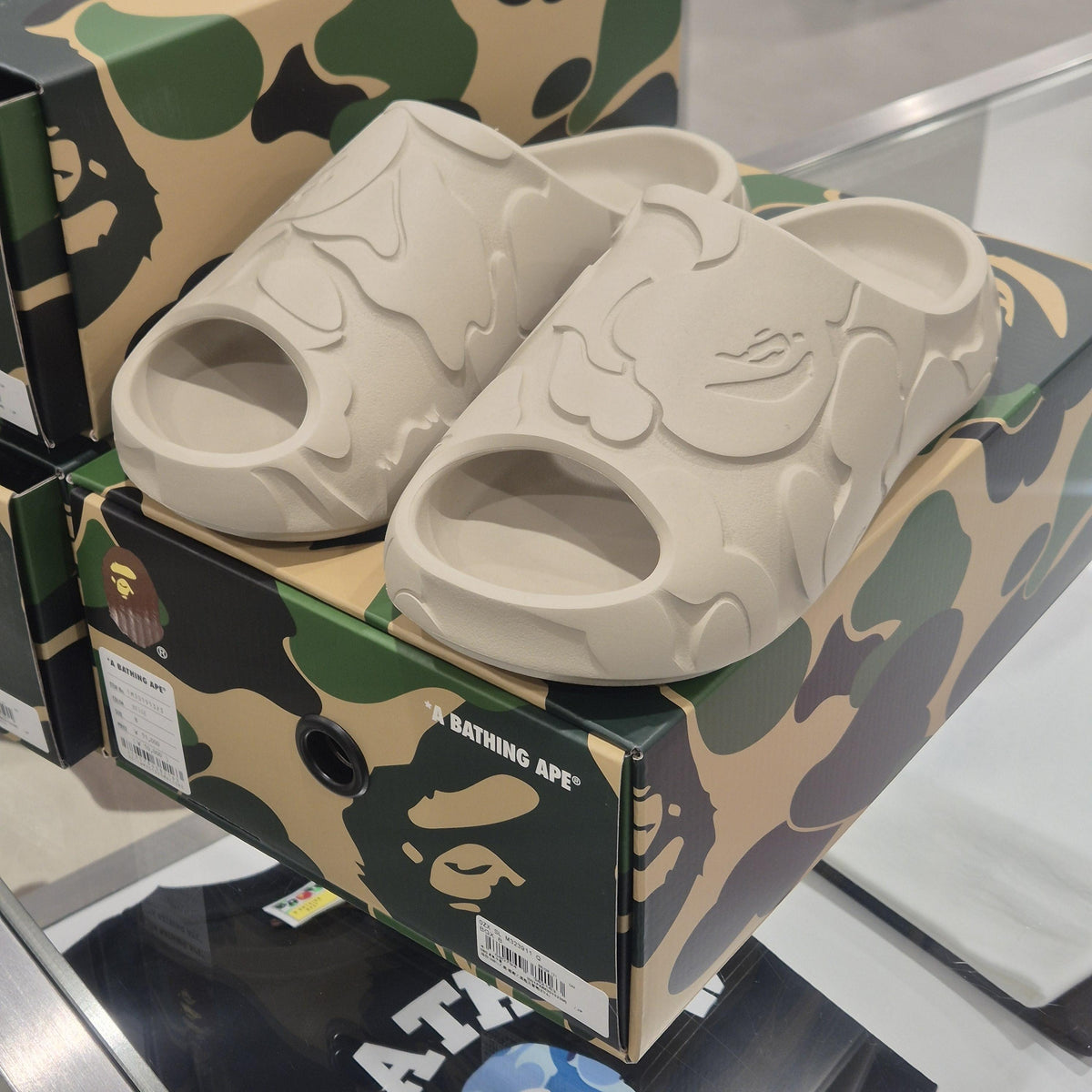 BAPE Black Beige Slide Sandals Men’s Slippers