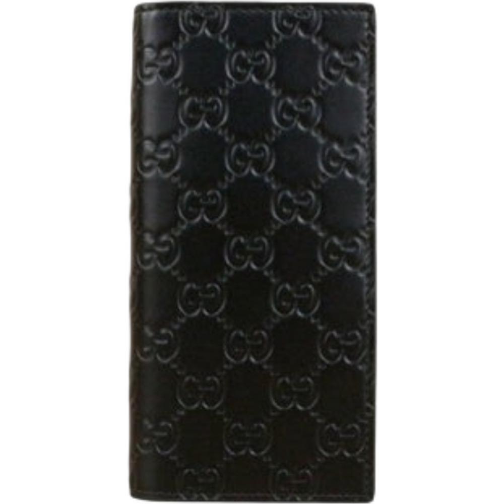 GUCCI Black Microguccissima Signature Leather Bifold Wallet