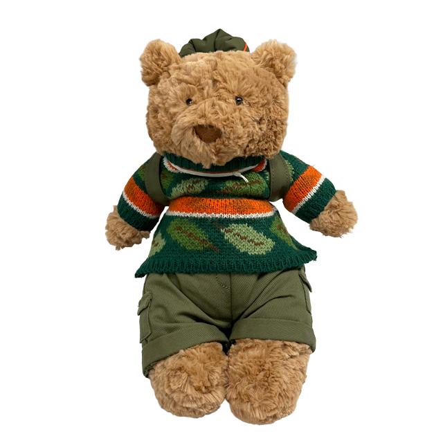jELLYCAT Bartholomew Bear Hiking Keyring Brown Plush Accessory