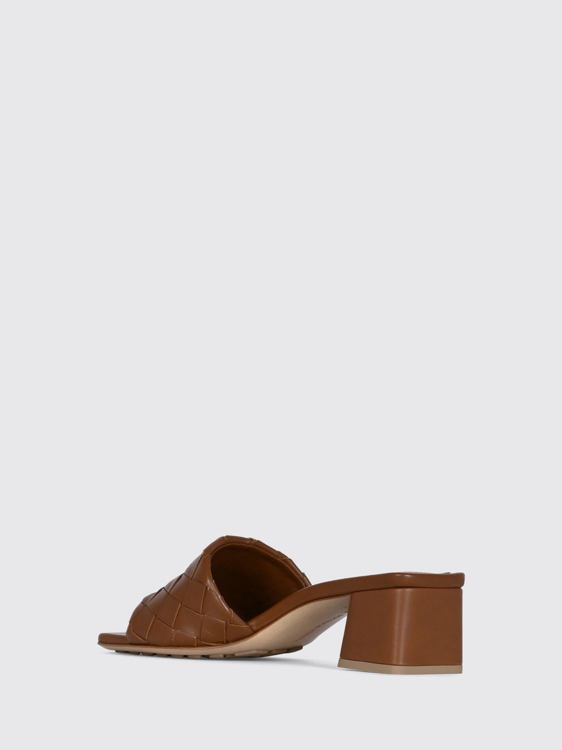 Bottega Veneta Brown Leather Strappy Sandals