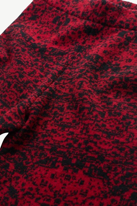 Les Benjamins Red Straight Classic Pants for Women LEBW252 PRPN017