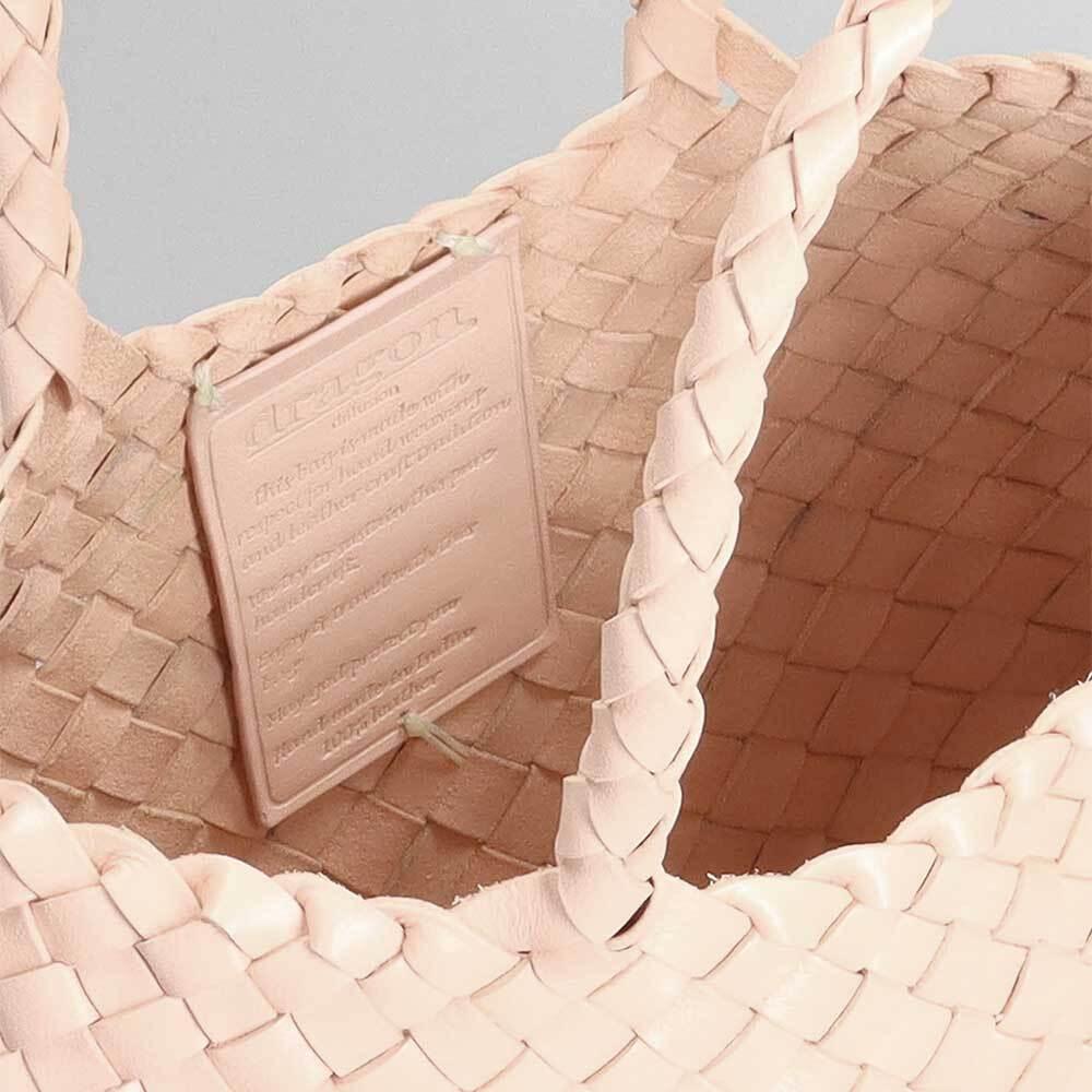 Dragon Diffusion Santa Top Handle Small Tote Bag 8893NATURAL