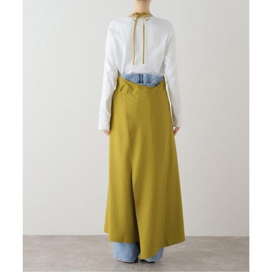 BASERANGE Long Dress DRAPWSWI24 SOPHOS GREEN DOM