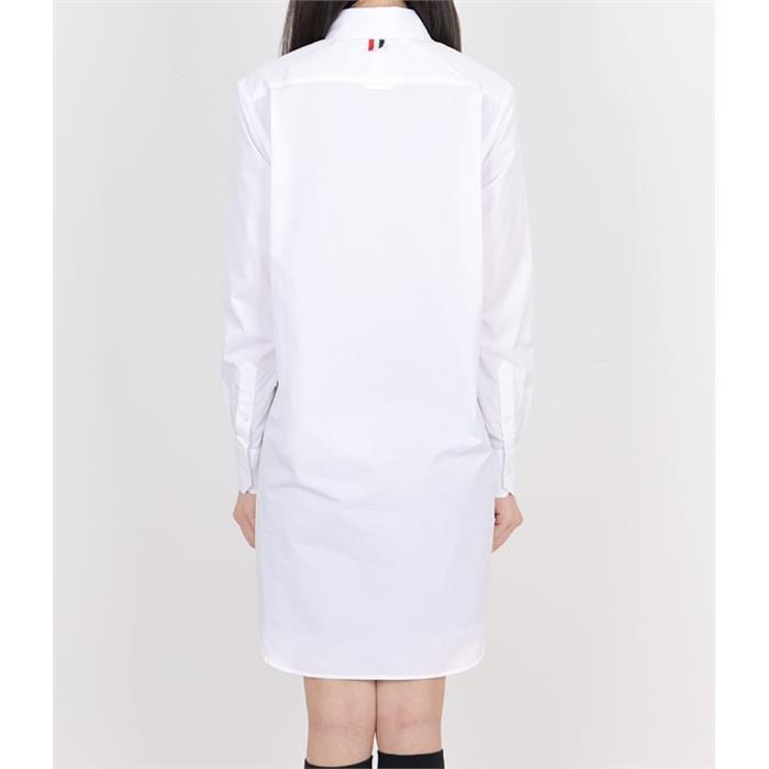THOM BROWNE Solid Poplin Dress Set White FDS002E