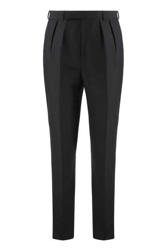 CELINE Wool Mohair KISS Classic Pants Black Men