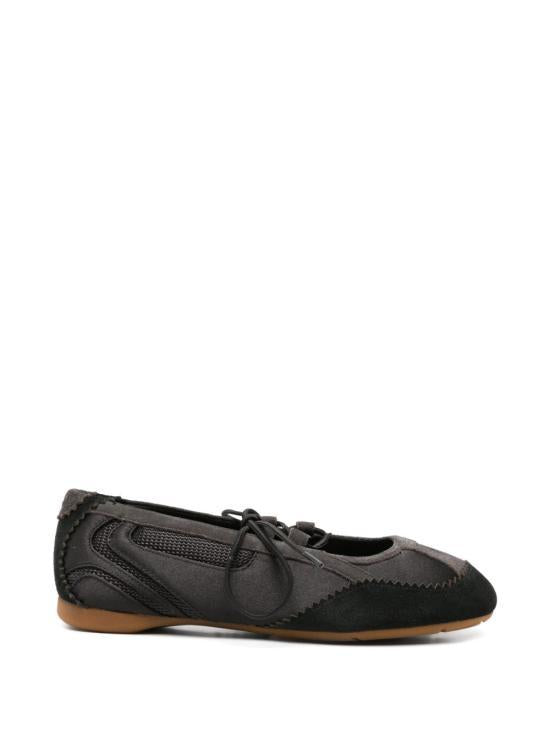 DIESEL Black Leather Flat Shoes