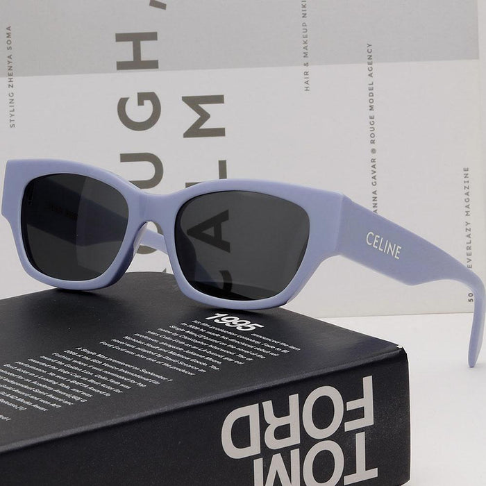 CELINE Monochrome 01 Lilac Acetate Square Sunglasses
