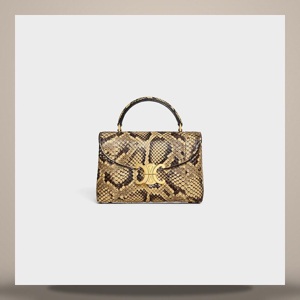 CELINE Little Luggage Tote Grained Calfskin Shira Tote Bag L108J3056 28PO