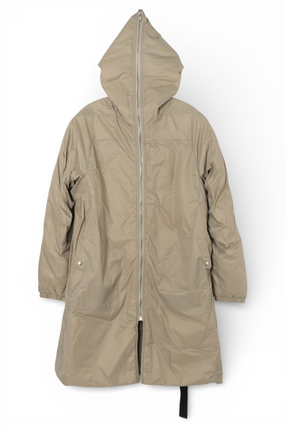 Rick Owens DRKSHDW Sealed Windbreaker Coat Dirty Pearl Nylon Coat