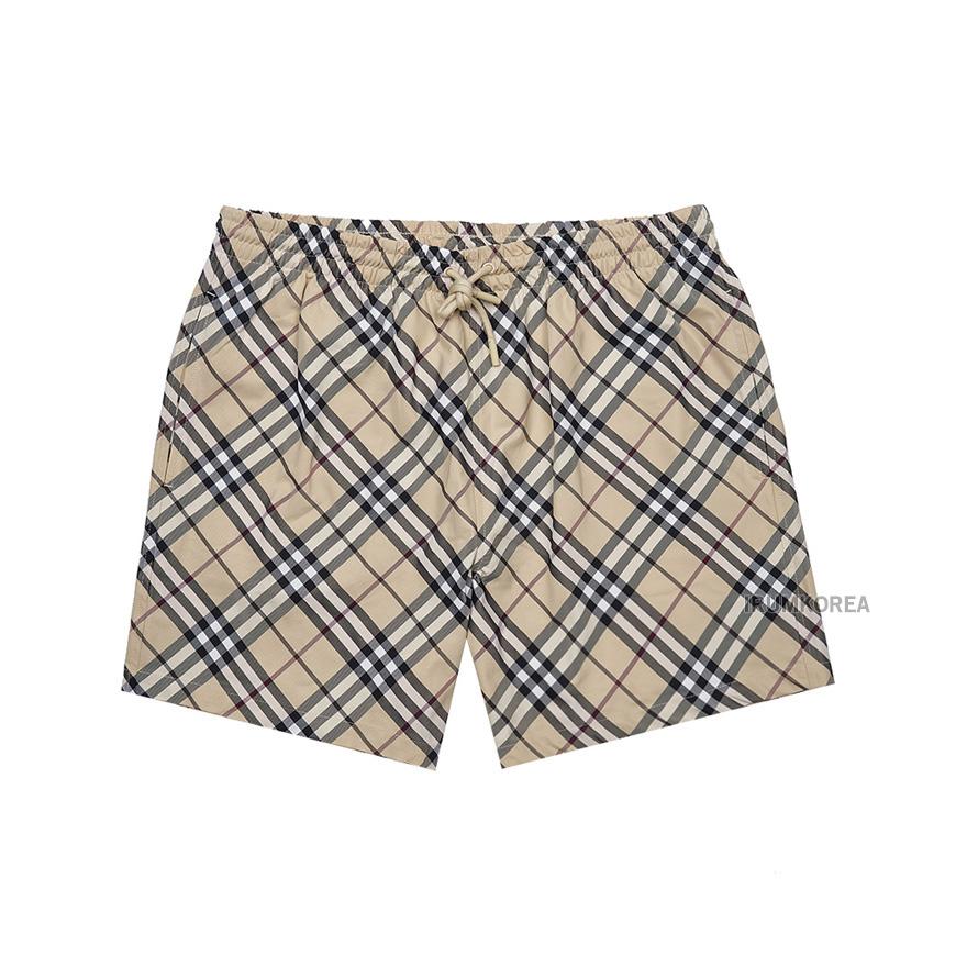 BURBERRY Men’s Check Swim Shorts Navy