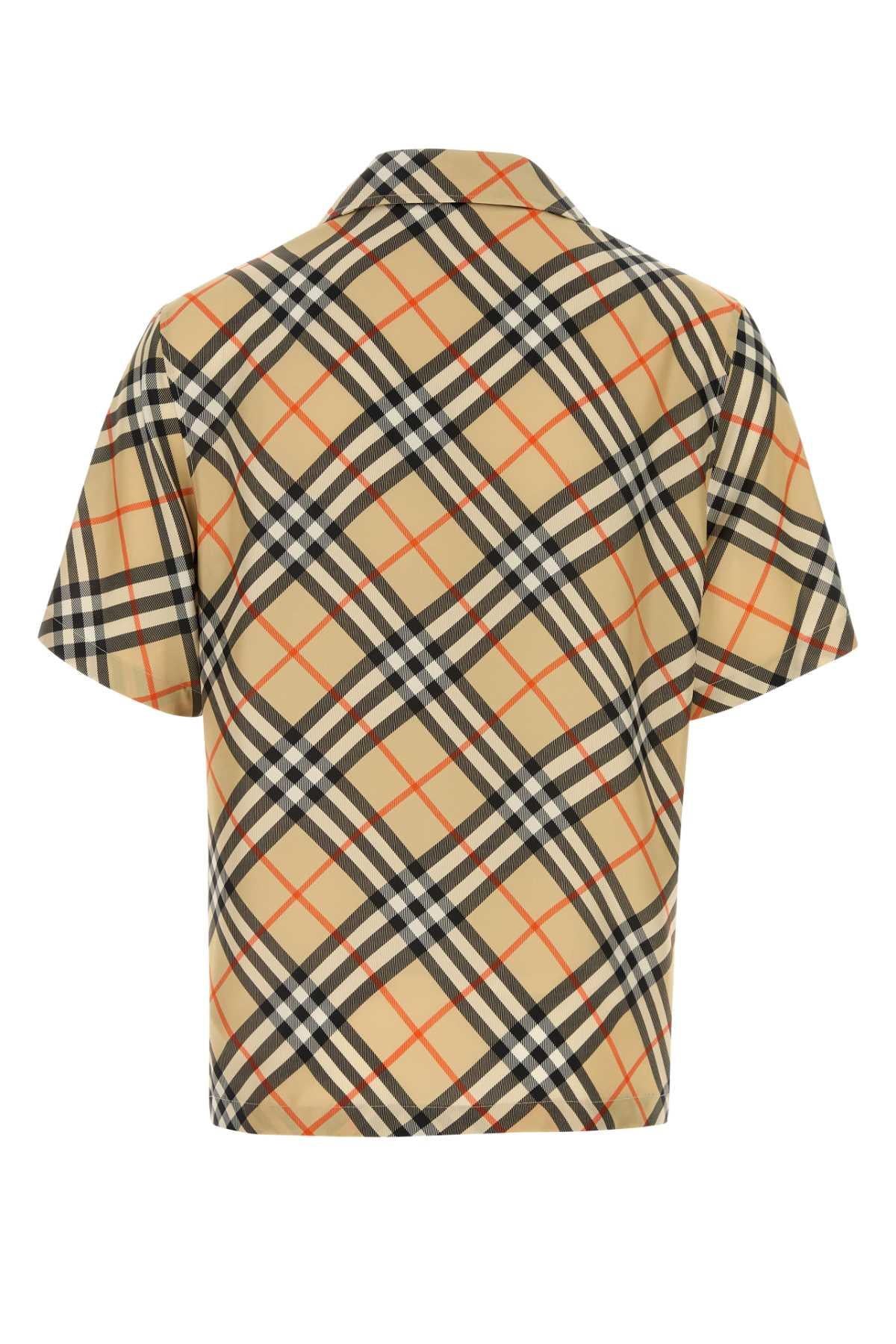 BURBERRY Short Sleeve Check Cotton Shirt for Men