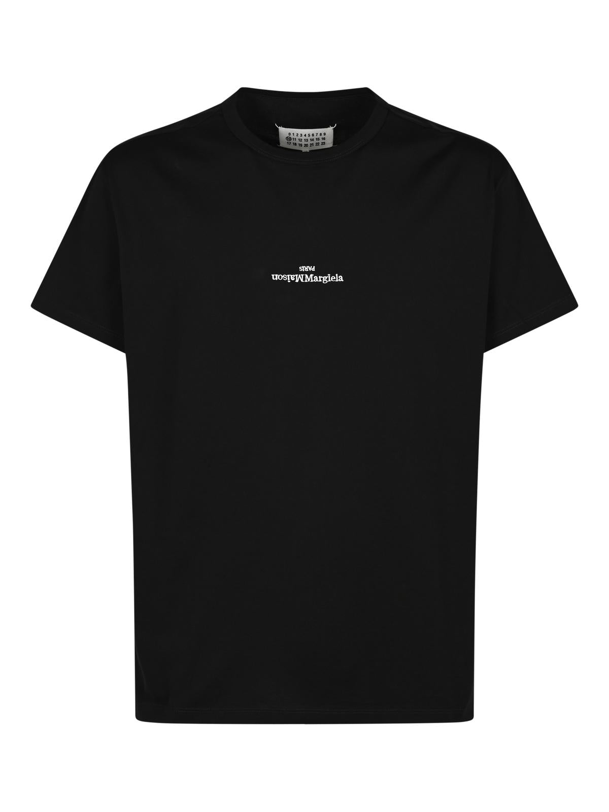 Maison Margiela Black Cotton Short Sleeve T-Shirt