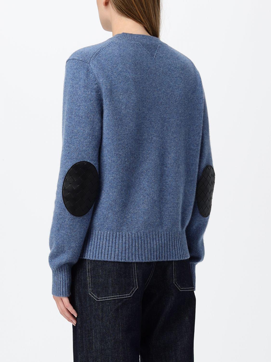 Bottega Veneta Blue Wool Turtleneck Knit Sweater Women