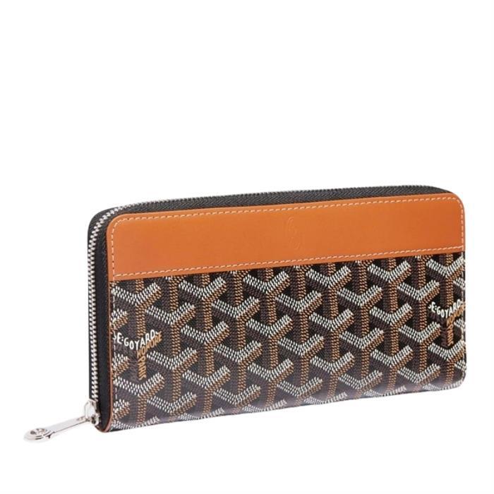 GOYARD Matignon GM Leather Zip Wallet