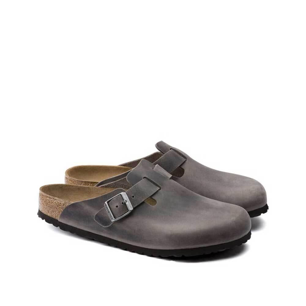 Birkenstock Boston SFB Suede Clog Slippers Men 1013255