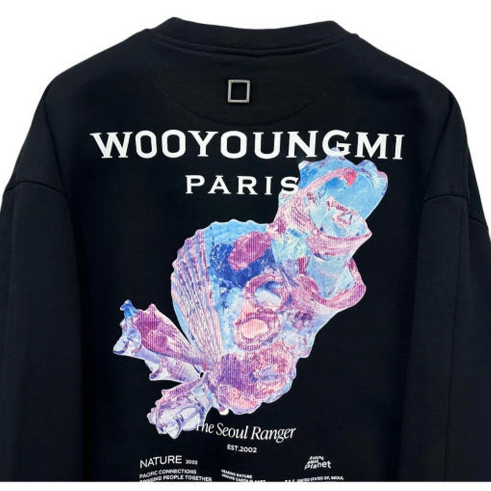 WOOYOUNGMI 3D Coral Back Logo Women's Sweatshirt M251TS25723B