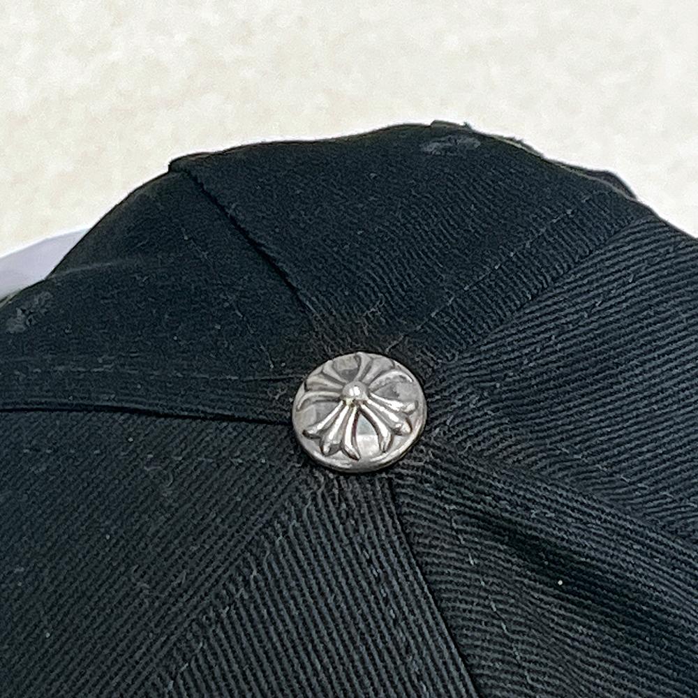 Chrome Hearts Dagger Denim Baseball Cap Black White