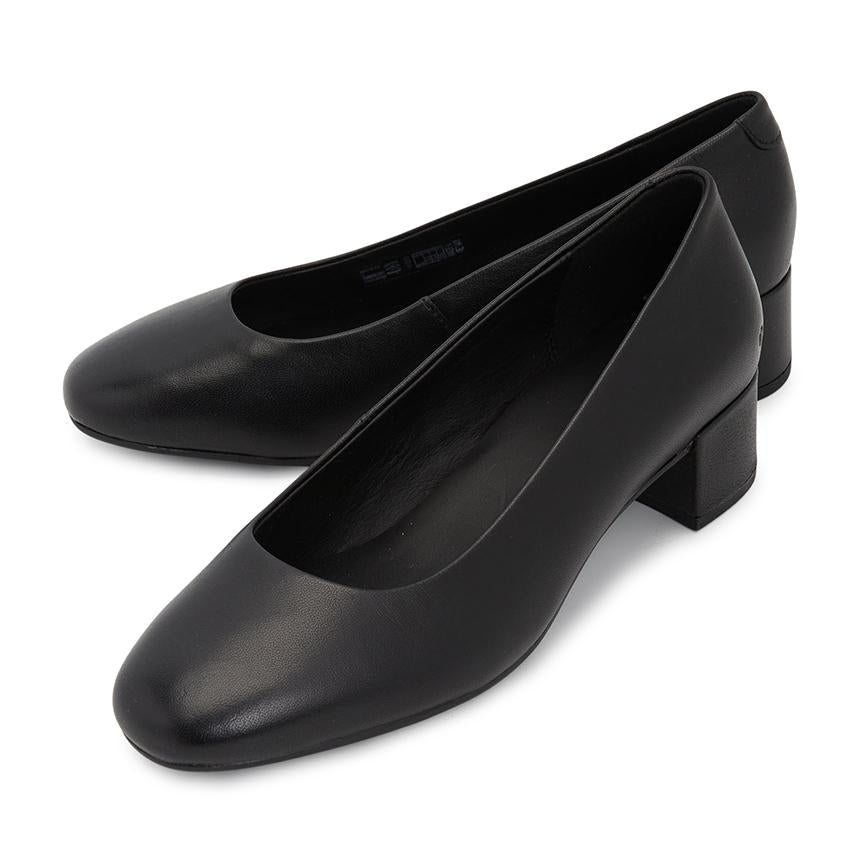 ecco Leather Pointed-Toe Pumps Black Women’s