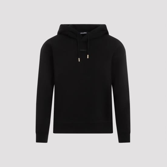 JACQUEMUS Le Gros Grain Black Hoodie HOW00247 AJ00109990