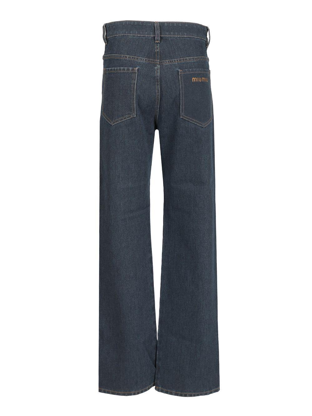Miu Miu Blue Denim Jeans for Women