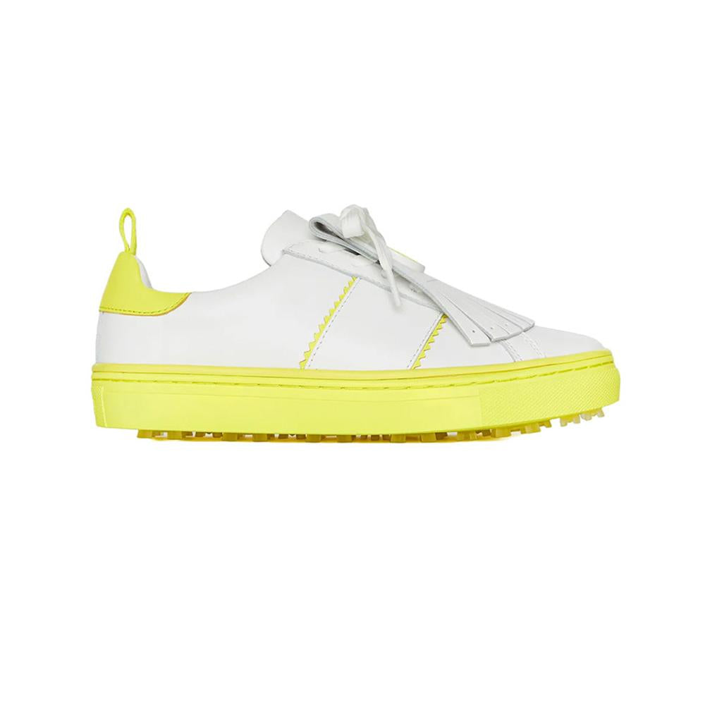 G/FORE Women’s Kiltie Disruptor Golf Shoes White Light Yellow Low-Top