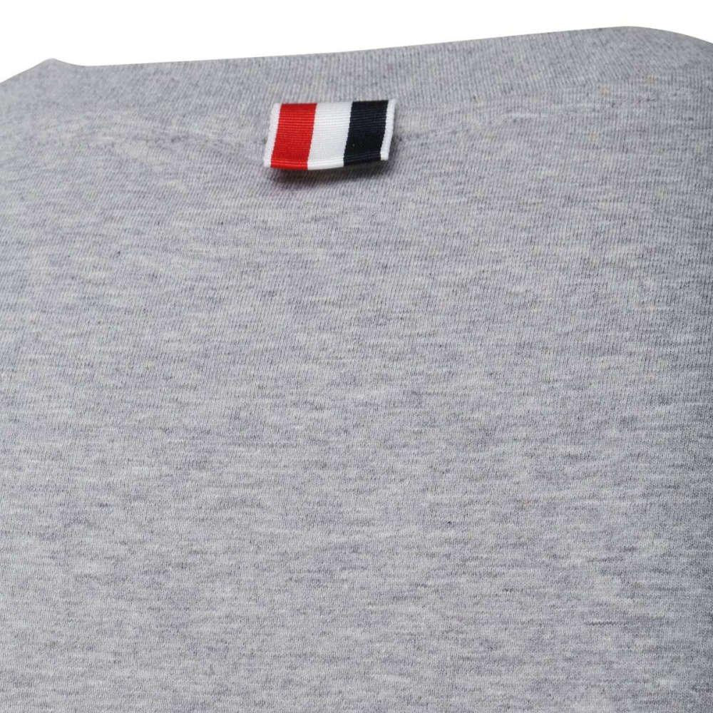 THOM BROWNE Gray Side Slit Short Sleeve T-Shirt Unisex