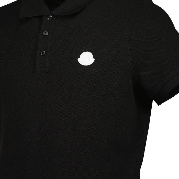 Moncler Logo Patch Polo T-Shirt Black 8A000 03 89A16 998
