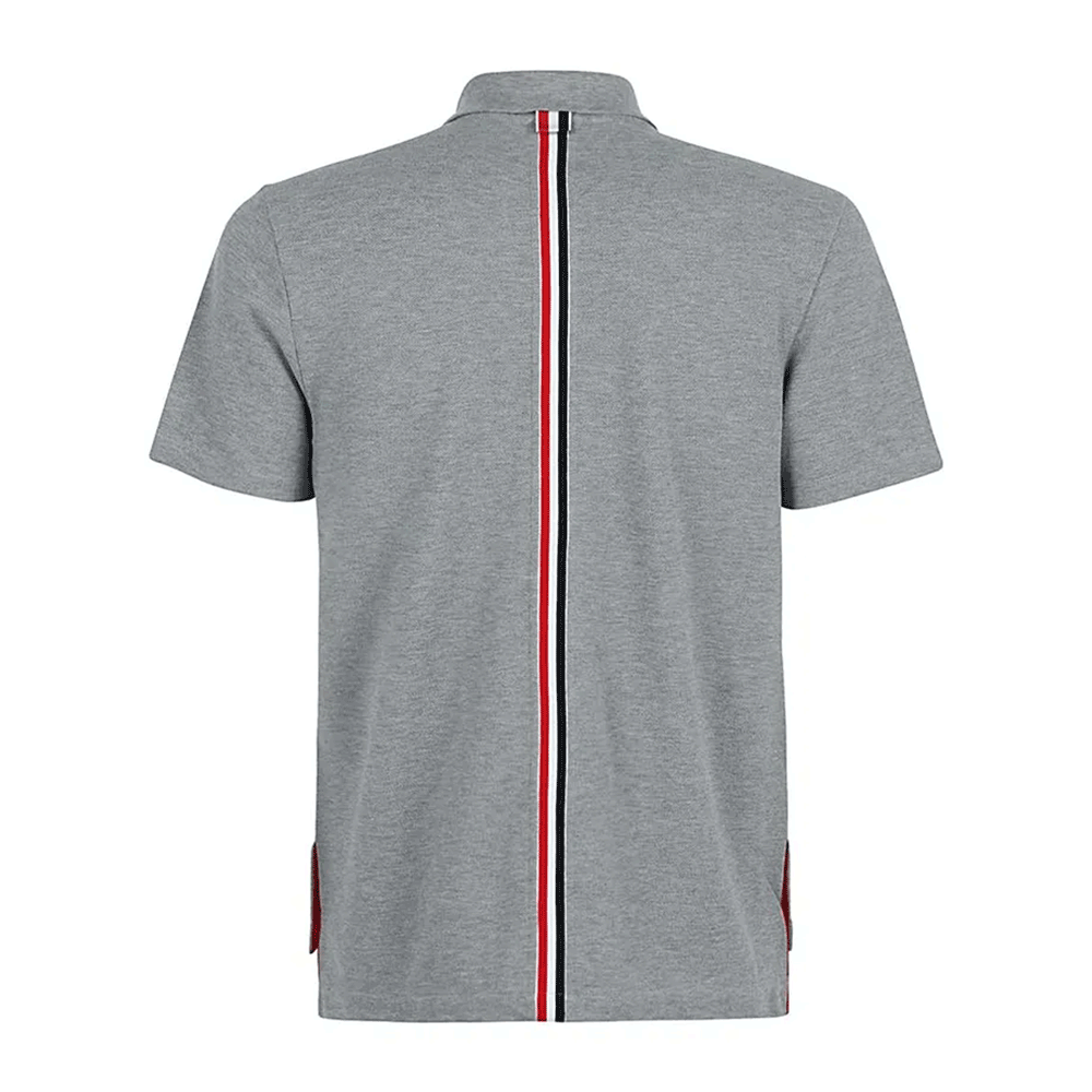 THOM BROWNE Center Back Stripe Polo Collar Men’s Short Sleeve T-Shirt