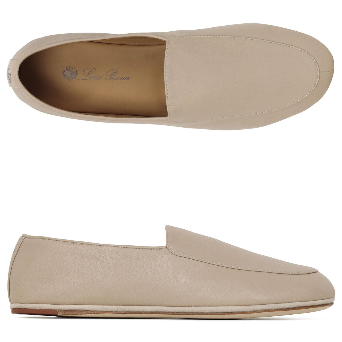 Loro Piana Windy Dune Anton Work Leather Loafers