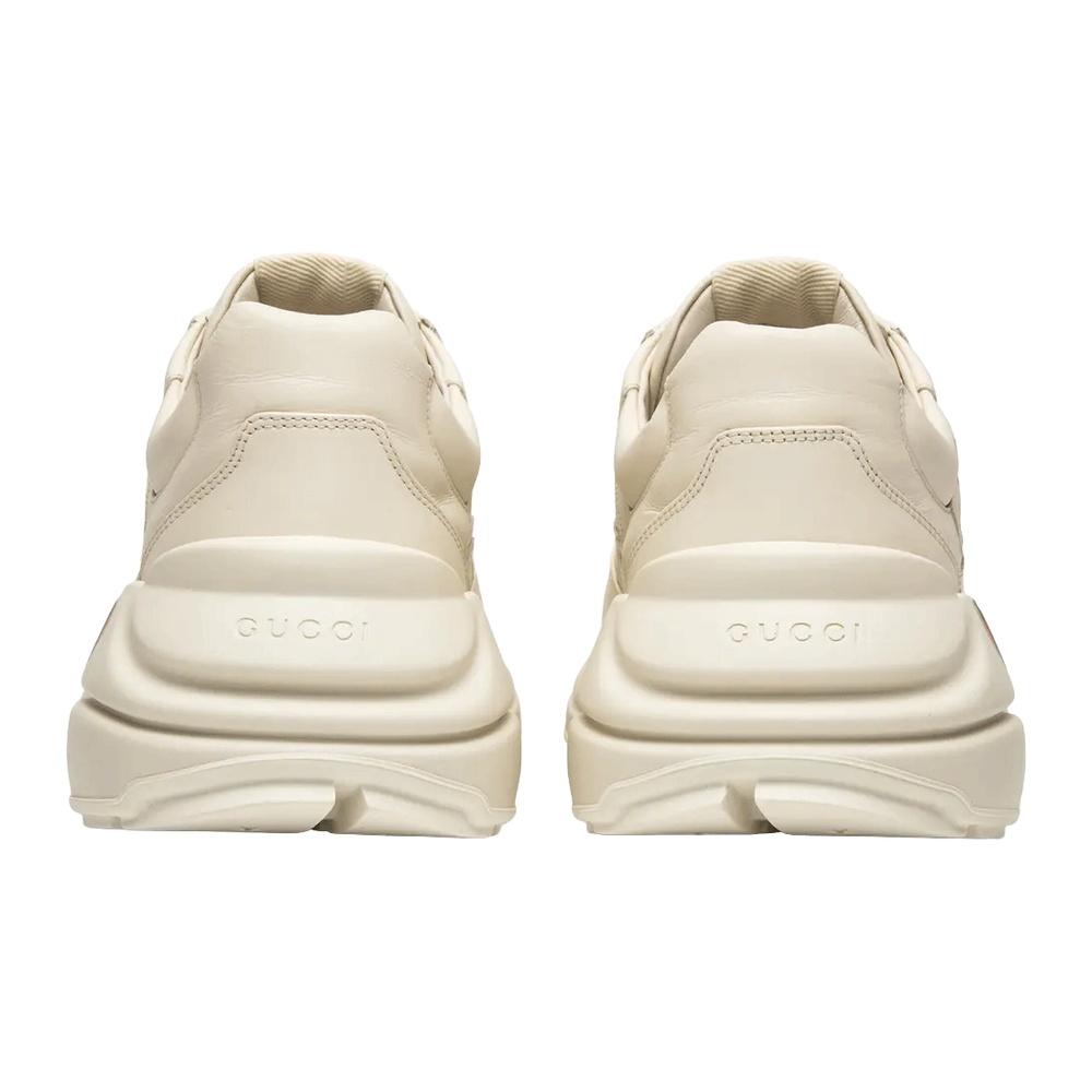 GUCCI Rhyton Men’s Low-Top Sneakers White Leather