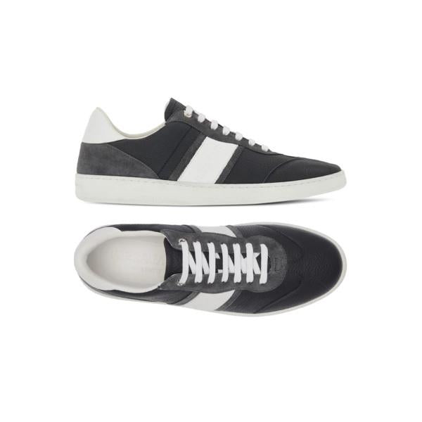 Ferragamo Achille Logo Low-Top Sneakers Black White 0763472
