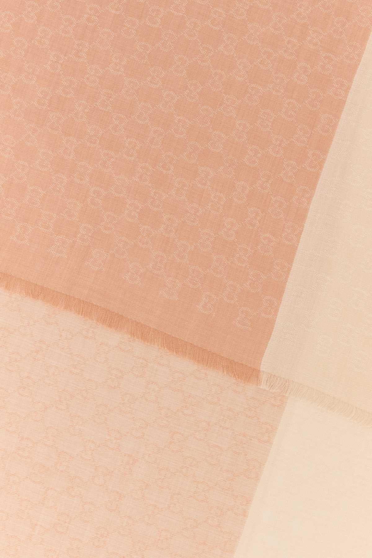 GUCCI Wool Cashmere Scarf Pink Women's Scarf Accessory