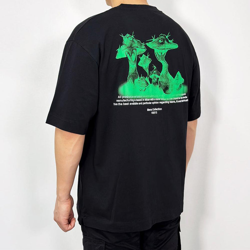 OFF WHITE SS Alien Mush Over Skate T-Shirt Black OMAA120S23JER016