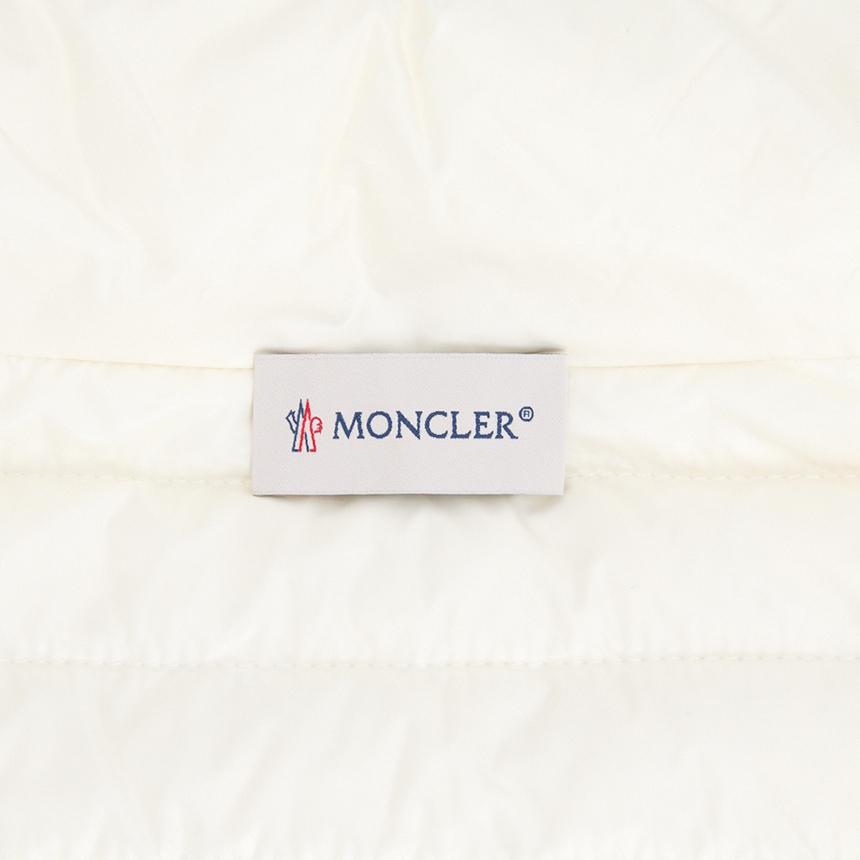 Moncler Women’s Padded Zip-Up Cardigan White Knit