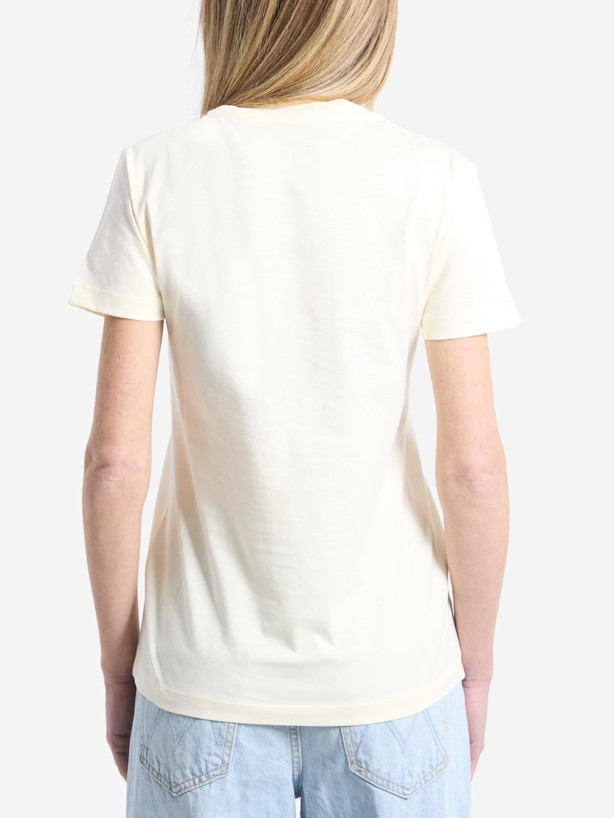 Moncler Short Sleeve Cotton T-Shirt White Women’s