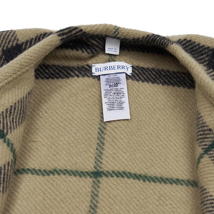 BURBERRY Women Check Fringe Cape Poncho 8090880 ST GC CATEY CAPE C1167