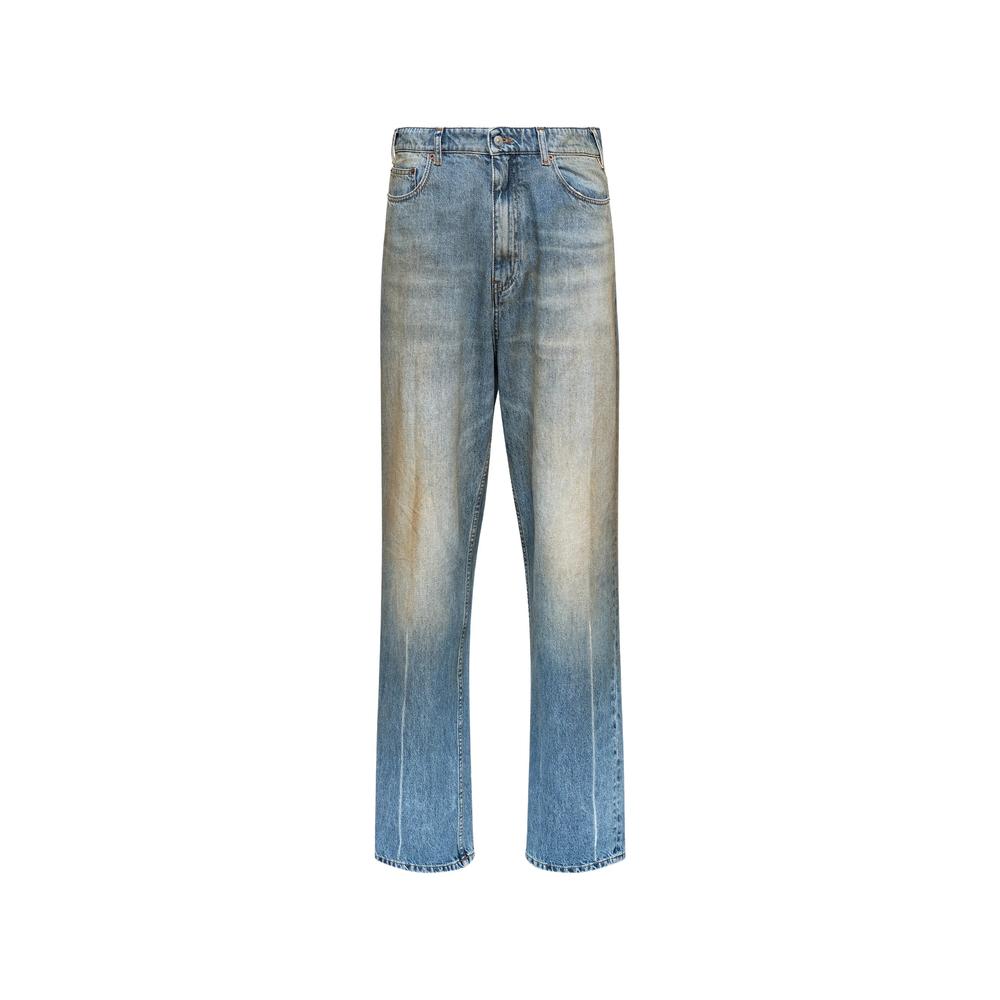 Maison Margiela Gray Cotton Straight-Leg Denim Jeans Men