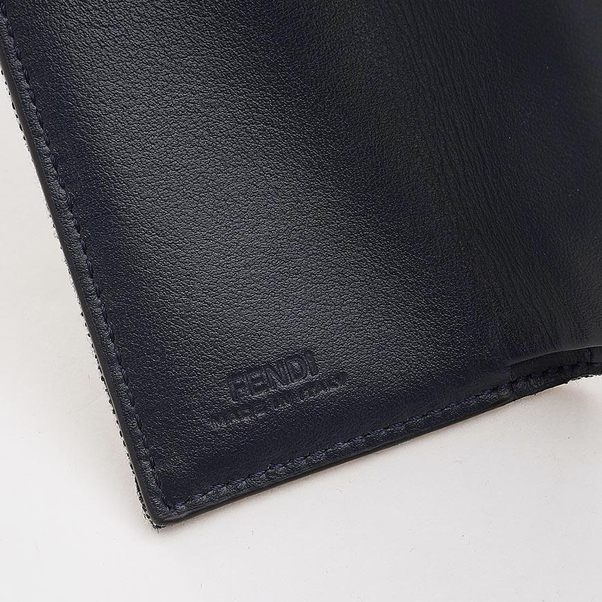 FENDI Baguette Micro Bi-Fold Wallet Women Leather Brown