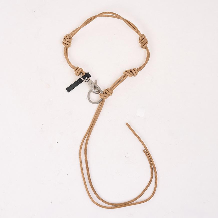 OUR LEGACY Unisex Wood Onyx Pendant Necklace