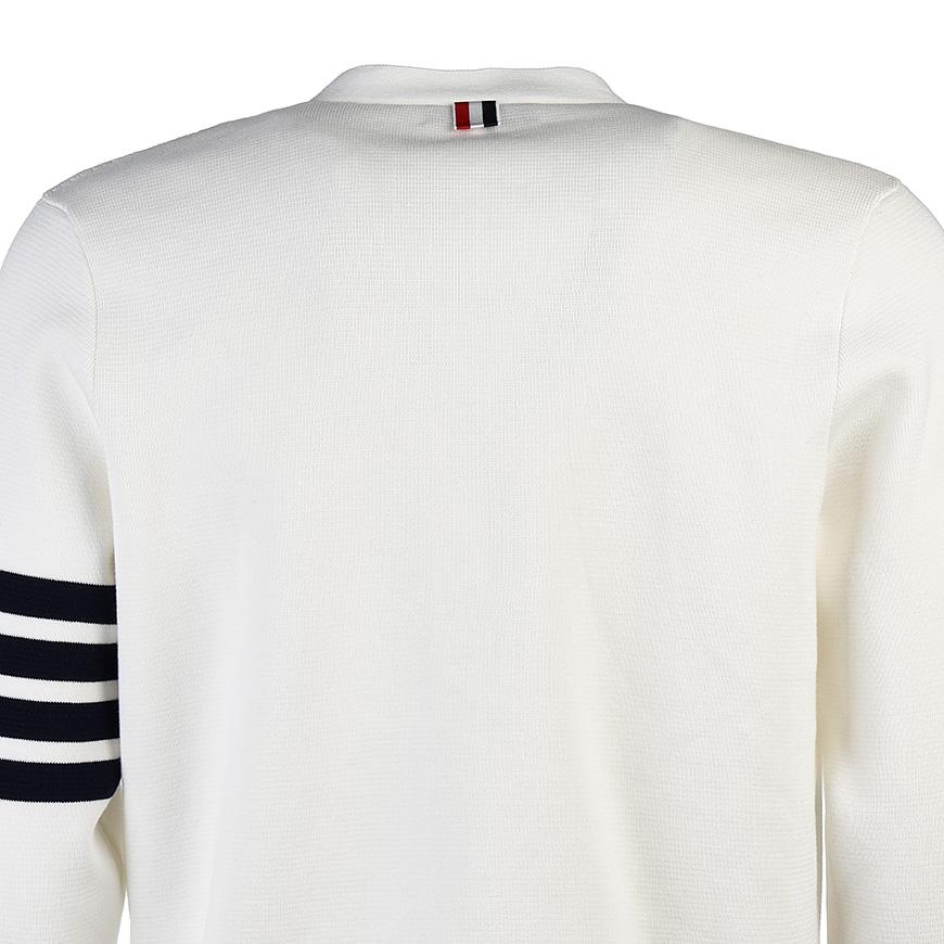 THOM BROWNE Men’s 4-Bar Stripe Wool Cardigan MKC460A Y3006 100