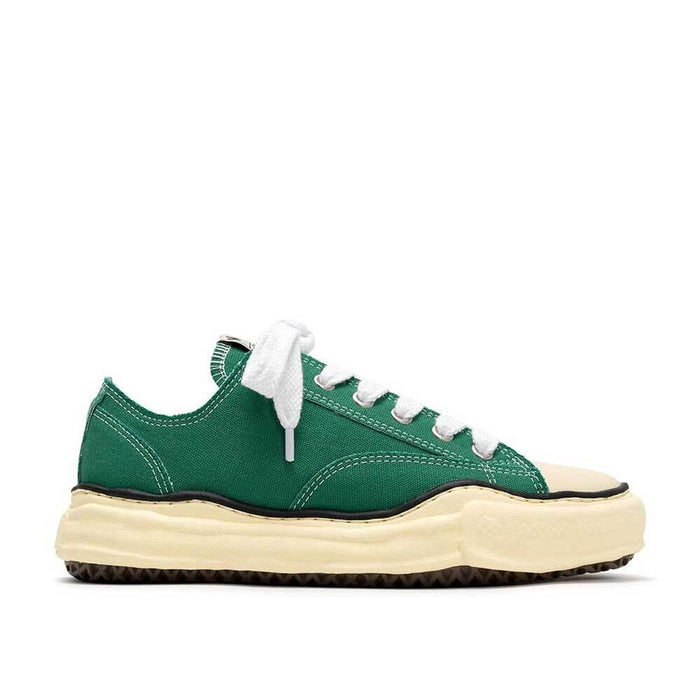 Maison Mihara Yasuhiro Green Canvas Low Top Sneakers VL OG Sole