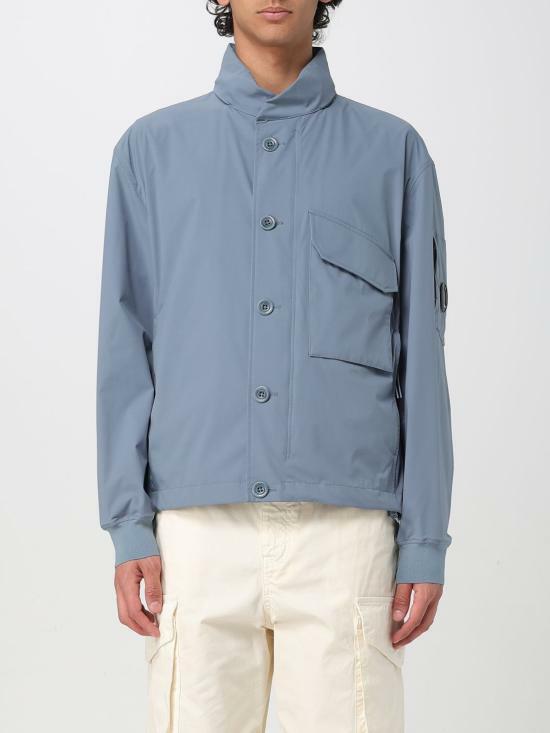 CP Company Pro-Tek Button Hooded Jacket Green Men's Outerwear