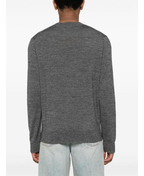 Isabel Marant BASILE Merino Wool Crewneck Sweater Black Men