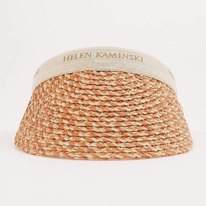 HELEN KAMINSKI Salmon Melange Natural Bianca 10 Visor Hat