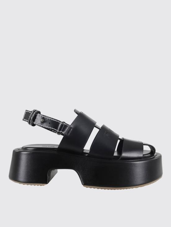 JW ANDERSON Leather Mule Slippers SN0099LA0323999 BLACK DOM