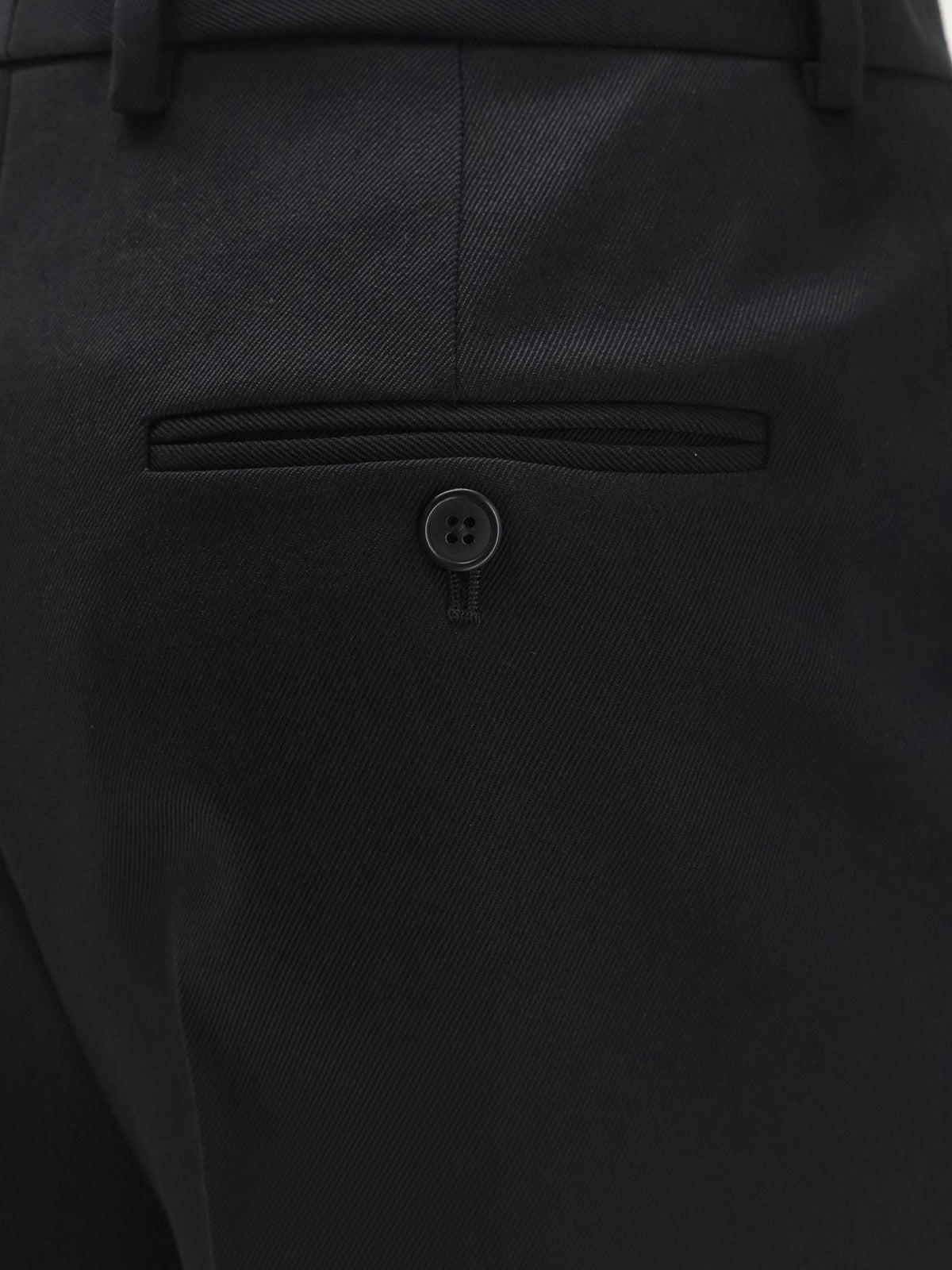 CELINE Black Wool Classic Trousers