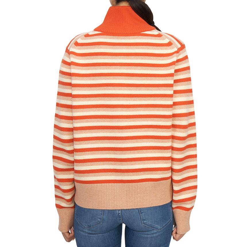 Maison Kitsune Fox Head Stripe Women’s Cardigan NW00503KM0329 0019
