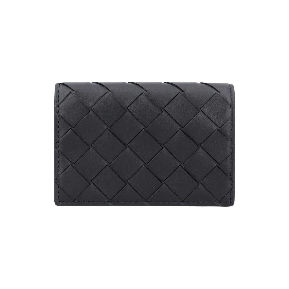 Bottega Veneta Intrecciato Leather Card Holder Wallet 814657 V3US3 8803