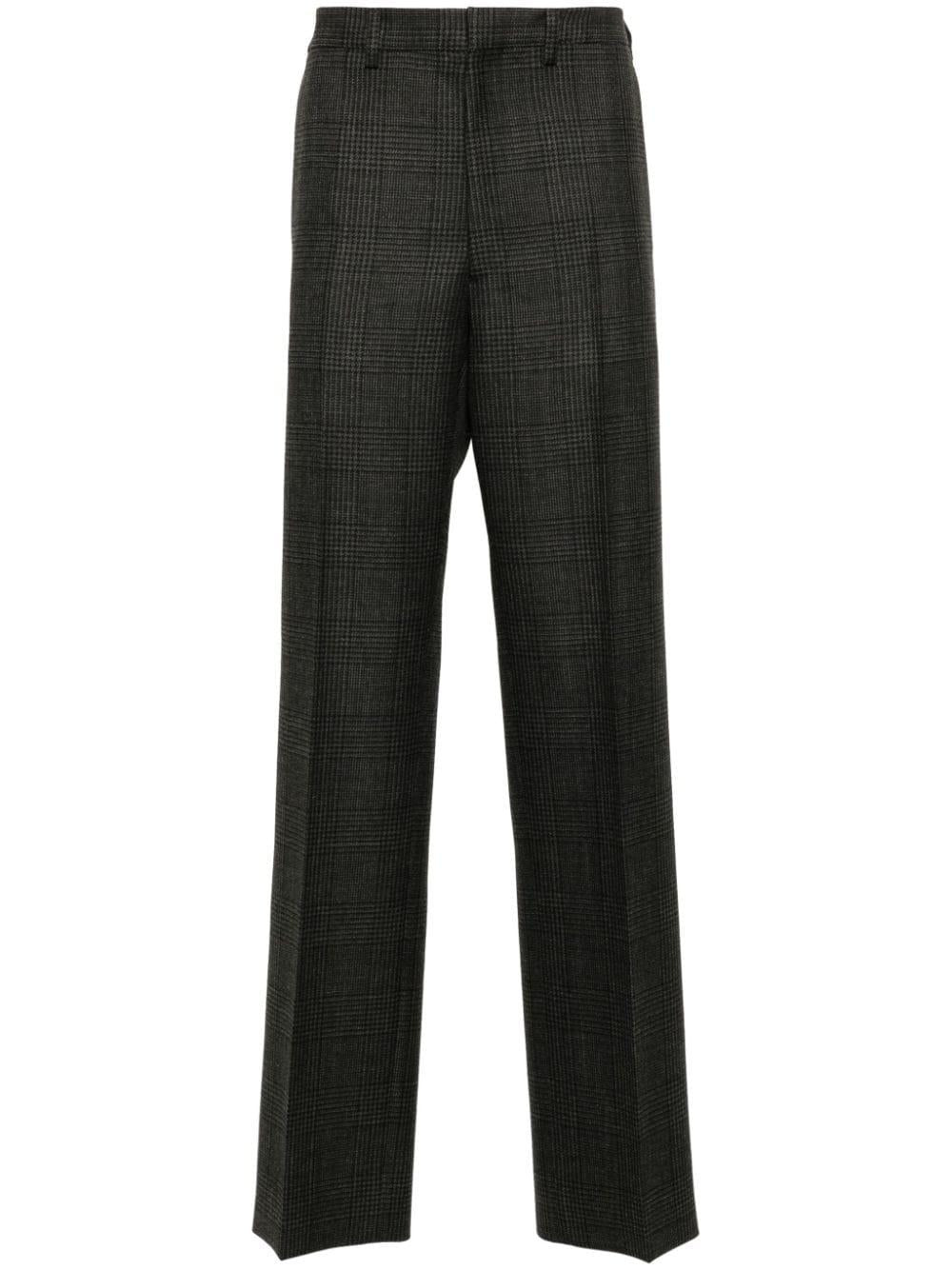 PRADA Black Wool Tailored Suit Trousers